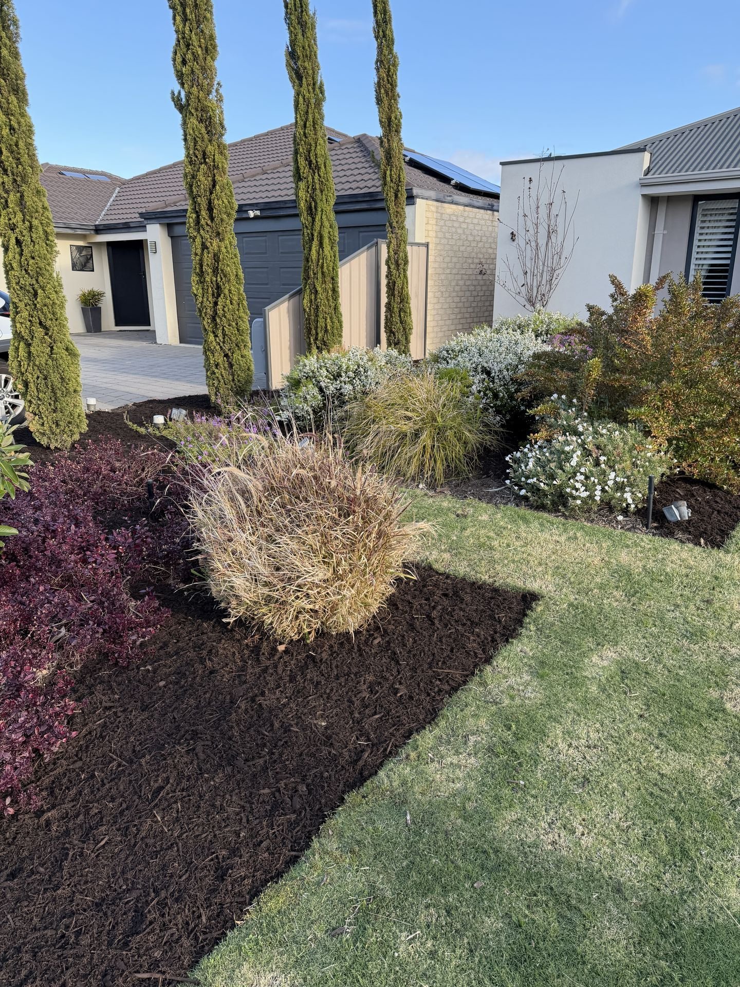 Mulched Garden Beds