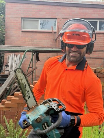 Chainsaw pruning work